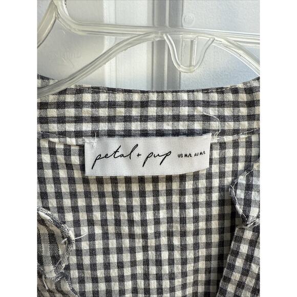 Petal & Pup Daria Dress in Black and White Gingham Print. Size M/L. Retail $69 - Picture 5 of 8